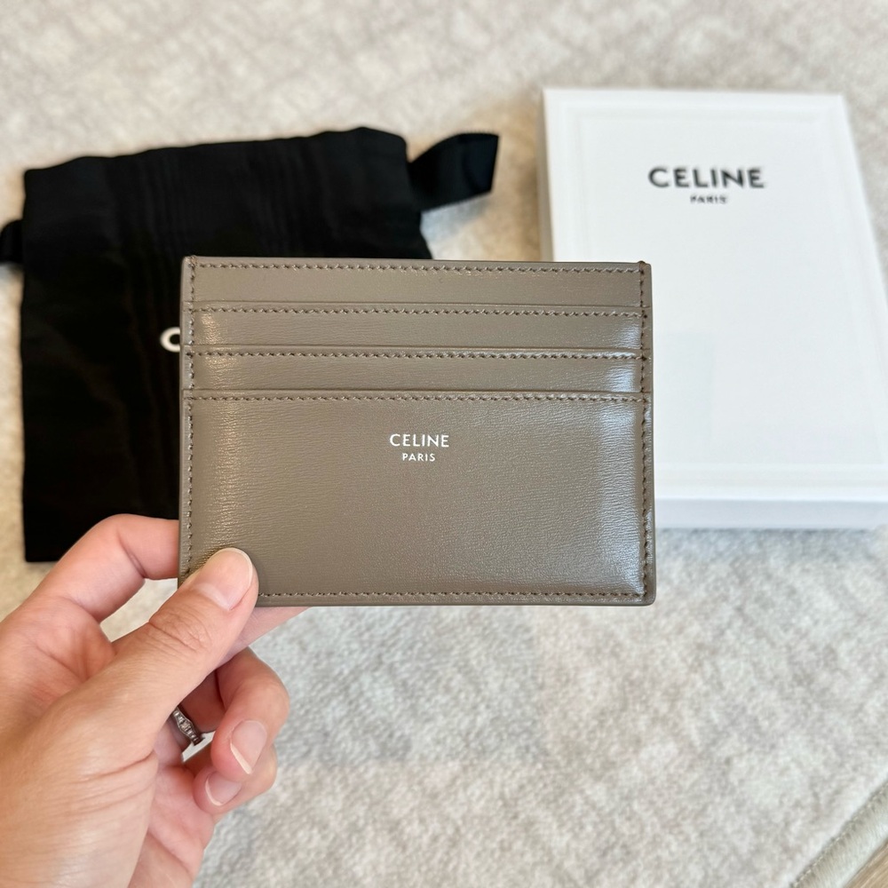 Celine Brown Leather Key and Card Holder - Picture 3 of 4